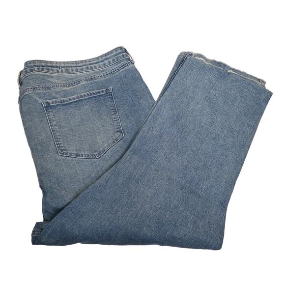 NYDJ Womens 28W High Waist Fray Hem Crop Slim Bootcut Lift Tuck Technology Jeans - Picture 4 of 14